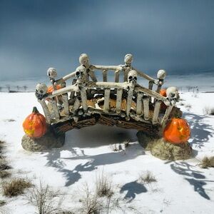 Lemax Spooky Town Collection 2007 Bridge of Bones No. 73610 Halloween Village